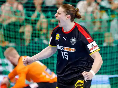 Juri Knorr zeigte im Testspiel gegen Island eine starke Leistung.