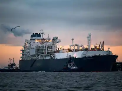 Das Spezialschiff &laquo;H&ouml;egh Esperanza&raquo;  dient als schwimmende Plattform, um Fl&uuml;ssigerdgas (LNG)&nbsp;anzulanden und zu regasifizieren.