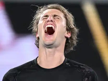 Feierte seinen Sieg in Melbourne mit einem Urschrei: Alexander Zverev.