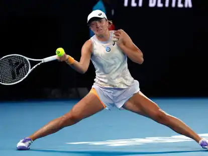 Tennisspielerin Iga Swiatek ist in der dritten Runde der Australian Open.