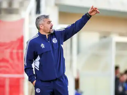 Schalkes Cheftrainer Thomas Reis hat vor dem Bundesliga-Restart mit Personalproblemen zu k&auml;mpfen.