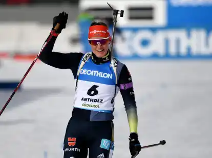 Biathletin Denise Herrmann-Wick siegte in Antholz.