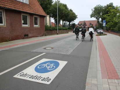 Ein Teil der Kirchhofstraße ist eine Fahrradstraße. Der Bereich könnte laut SPD ausgeweitet werden.