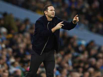 Frank Lampard hatte das Traineramt beim FC Everton im Januar 2022 &uuml;bernommen.