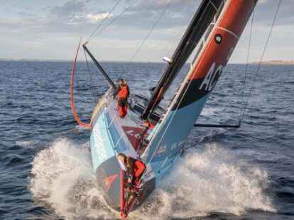 Boris Herrmann startet mit der &bdquo;Malizia - Seaexplorer&ldquo; zu einer Weltumseglung.