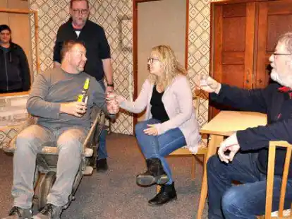 Die Proben f&uuml;r das St&uuml;ck &bdquo;Up D&uuml;vels Schuvkarr