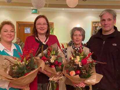 Danke an: Petra Rose-Lappins (von links), Ruth B&auml;ker, Brigitte Horstmann und J&ouml;rg Meyer