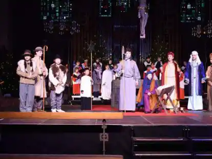 Die Kapellknaben f&uuml;hrten das Krippenspiel in der Garreler Pfarrkirche auf.