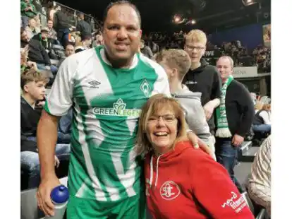 Kerstin Schermer an der Seite von Ailton