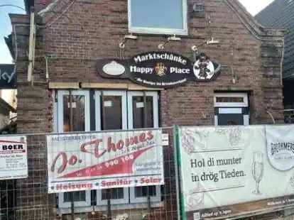 Die Marktsch&auml;nke &bdquo;Happy Place&ldquo; in Marienhafe ist schon lange Geschichte &ndash; und derzeit wird flei&szlig;ig gewerkelt, damit das &bdquo;Brookmers Happy Place&ldquo; schon bald Er&ouml;ffnung feiern kann.