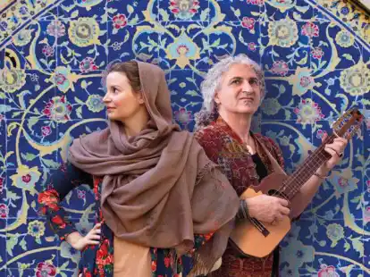 Nadine Pungs und Omid Bahadori bieten eine musikalische Lesung aus dem Nahen Osten.