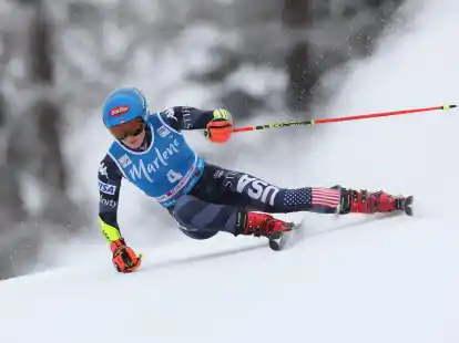 Fuhr zu einem historischen Sieg am Kronplatz: Mikaela Shiffrin.