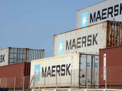 Container des Schifffahrtskonzerns Maersk: Die d&auml;nische Reederei und die Schweizer MSC gehen bald wieder getrennte Wege.