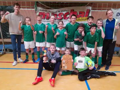 Groß war die Freude bei den Talenten der IGS Friesland-Nord nach dem Finalsieg gegen das Mariengymnasium.