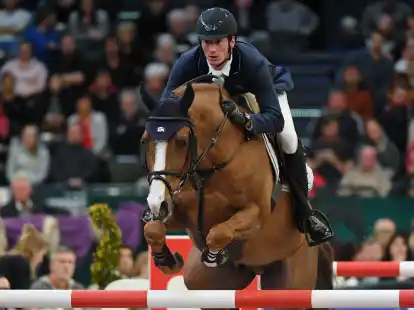 Daniel Deu&szlig;er auf dem Pferd Tobago.