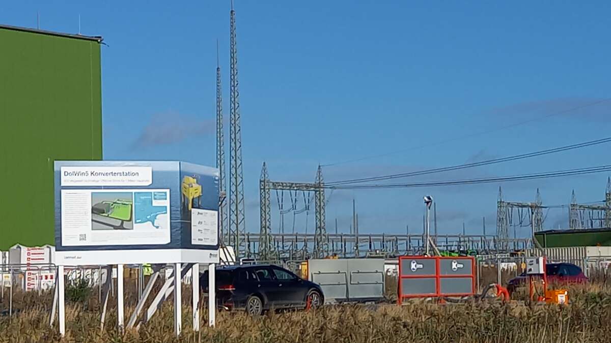 Energiewende: Konverterstation Für Weiterleitung Von Windstrom Per ...