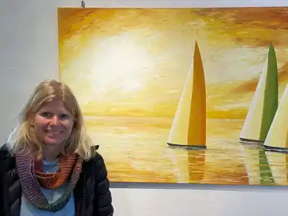 Von St&uuml;rmen bis zur friedlichen See: K&uuml;nstlerin Dr. Nina Hinrichs stellt &Ouml;l- und Acrylgem&auml;lde in Bad Zwischenahn aus.