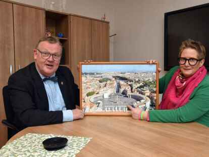 Den grandiosen Blick auf den Petersplatz wollen Andreas Weber und Simone Hegger-Flatken allen Sch&uuml;lerinnen und Sch&uuml;lern einmal erm&ouml;glichen.