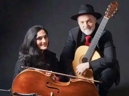 Ariana Burstein (Cello) & Roberto Legnani (Gitarre) werden in Wilhelmshaven in der Stadtbibliothek auftreten.