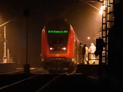 Die Spurensicherung am Bahnhof Brokstedt nach dem t&ouml;dlichen Messerangriff am 25. Januar.