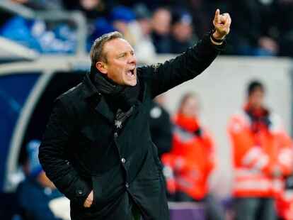 Hoffenheims Trainer Andr&eacute; Breitenreiter steht unter Druck.