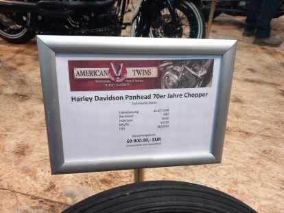 Motorradmesse 2023 &ndash; die Daten zur Harley Davidson Panhead 70er Jahre Chopper