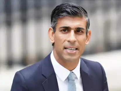 Trat an, um die Scherben aufzukehren: Der britische Premier Rishi Sunak.