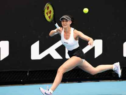 Steht beim Turnier in Linz in der zweiten Runde: Eva Lys ist in Aktion.