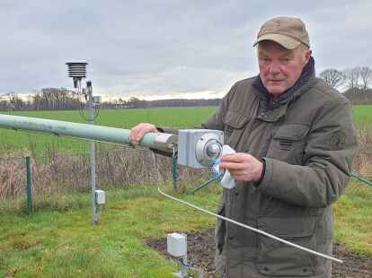 Deutscher Wetterdienst Jan Oltmann betreibt die Station in