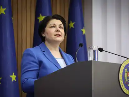 Natalia Gavrilița gibt ihren R&uuml;cktritt bekannt.