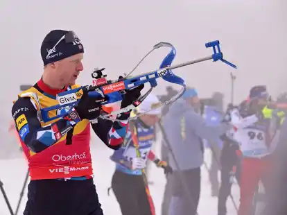 Der Norweger Johannes Thingnes B&ouml; wurde Sprint-Weltmeister.
