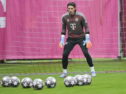 Bayerns Torwart Yann Sommer beim Abschlusstraining vor dem Champions-League-Spiel gegen Paris Saint-Germain.