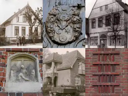 Das Verborgene und das Offensichtliche: Die historischen und aktuellen Fotos zeigen architektonische Details und Besonderheiten an Wildeshauser Geb&auml;uden.