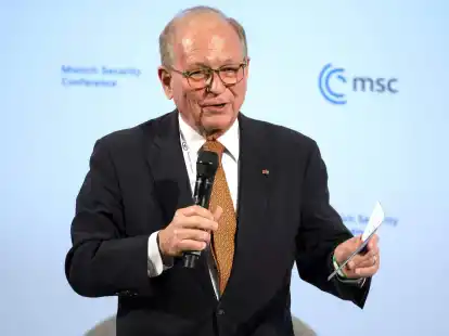 Wolfgang Ischinger bei seiner Abschlussrede zur M&uuml;nchner Sicherheitskonferenz im vergangenen Jahr.