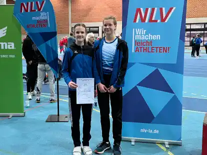 Erfolgreich in Hannover bei der Landesmeisterschaft am Start: Tjalda Gertje (links) und Emma Janssen vom TuS Zetel