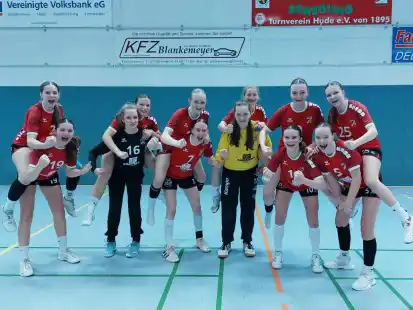 Spielt bislang eine sehr erfolgreiche Saison: die weibliche C-Jugend der HSG Hude/Falkenburg