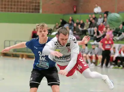 Achtung WSSV-Akteur im Anflug: Justin Herrmann erzielte beim 27:23-Heimerfolg der Wilhelmshavener gegen TvdH Oldenburg II acht Treffer.