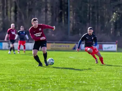 Der SV Cappeln (rotes Trikot) spielte daheim gegen den SV Harkebrügge 0:0.