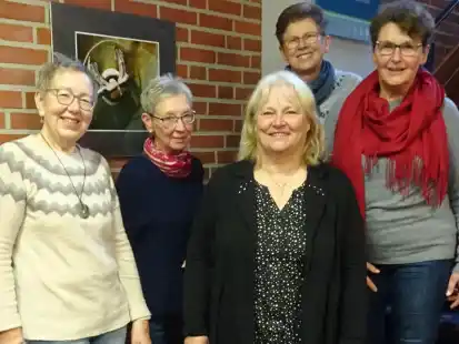 Sie organisieren das Frauenfr&uuml;hst&uuml;ck (von links): Edeltraut Spreen, Ursula Wilkens, Karin Windheim, Heidi Brun&szlig;en und Annegret Conrady.