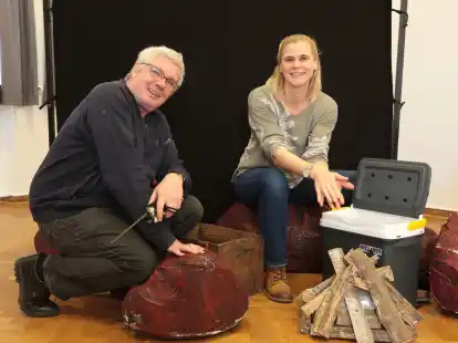 Frank Fuhrmann und Nina Jaeschke freuen sich auf die kommenden St&uuml;cke - und auf Verst&auml;rkung f&uuml;r den Kinder- und Jugendclub der Landesb&uuml;hne.