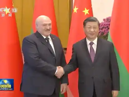 Der belarussische Machthaber Alexander Lukaschenko und der chinesische Staats- und Parteichef Xi Jinping wollen die Beziehungen ihrer L&auml;nder weiter st&auml;rken.