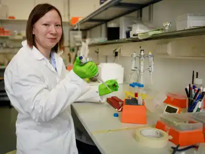 Die an dem Gen-Defekt &laquo;FOP&raquo; erkrankte Nadine Gro&szlig;mann ist Mitglied des Vorstands des Vereins Loudrare und Biochemikerin der Freien Universit&auml;t Berlin.