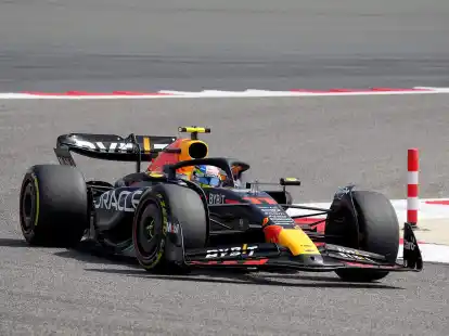 Fuhr im Red Bull die Bestzeit: Sergio Perez.