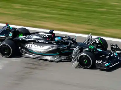 Musste die Testfahrten in Sakhir vorzeitig beenden: Mercedes-Pilot George Russell.