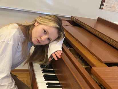 Daria Chornenka ist 18 Jahre alt, kommt aus Mariupol und liebt das Klavierspielen. Vor einem Jahr ist sie nach Wittmund gekommen.