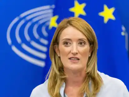 EU-Parlamentspr&auml;sidentin Roberta Metsola hat ihre Unterst&uuml;tzung f&uuml;r die Ukraine bekr&auml;ftigt (Archivbild).