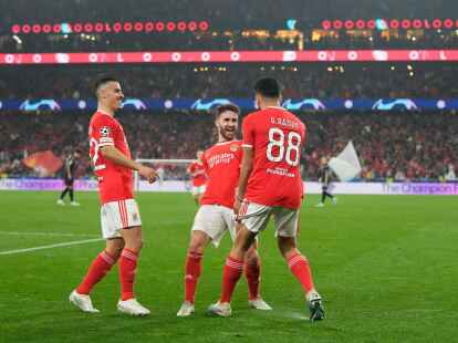 Benfica Lissabon setzte sich auch im R&uuml;ckspiel souver&auml;n gegen Br&uuml;gge durch.