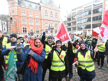 Verdi-Demonstration in Oldenburg