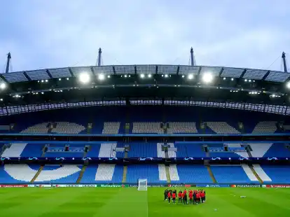 RB Leipzig will im Etihad Stadium f&uuml;r eine &Uuml;berraschung sorgen.