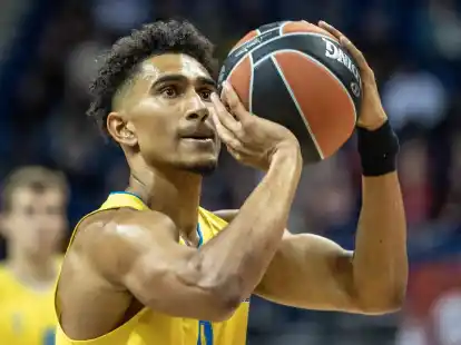 War erfolgreichster Alba-Werfer im Nachholspiel in Wei&szlig;enfels: Maodo Lo.